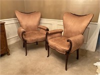 Vintage 1940's Wingback Chairs