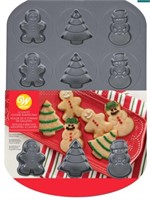 New Non-Stick Holiday Shapes Cookie Pan, 12-Cavity