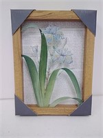 New hanging wall art, 3d flower glass infront of