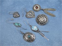 Assorted Sterling Silver Single Earrings Hallmark