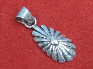 Small Navajo Sterling Silver Tested Pendant