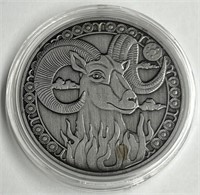Zodiac Coin, Aries, Brand New w/Case