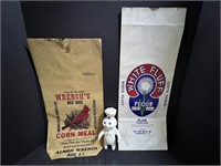 Three Advertisement Items: Corn Meal, Flour & more