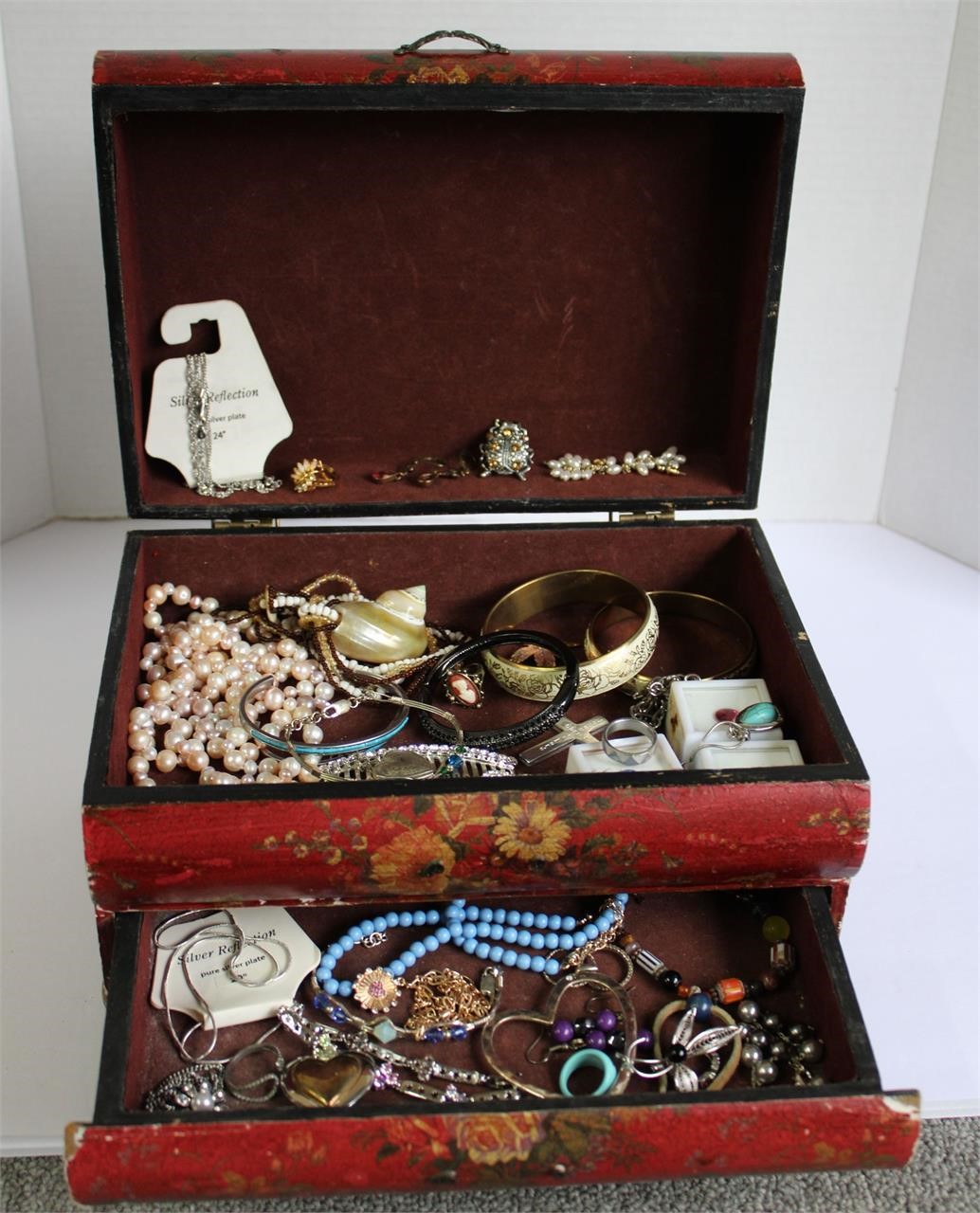 Vintage Jewelry Box & Estate Jewelry