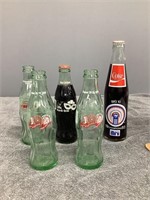 5 Coke Commemorative Bottles - Reds, KY, State