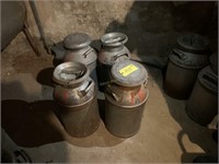 4 Milk Cans