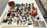 Lot of small childrens toys