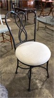METAL & UPHOLSTERED SEAT CHAIR