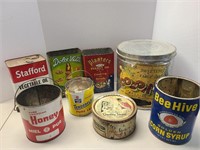 8 Food Oil & Honey & Syrup Cans