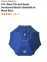 Tommy Bahama  6 ft. Steel  Beach Umbrella