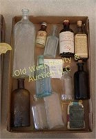 Box of Antique Bottles