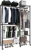 Serxis Portable Closets Garment Rack, Black