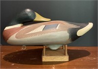 Wooden Mallard Duck Decoy by JP