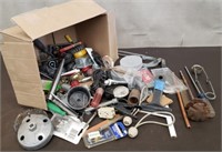 Box of Assorted Tools, Hardware & More