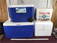 Lot Of 4 Ice Chests And Coolers