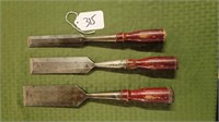 3 C.E JENNINGS LARGE CHISELS