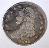 1835 BUST HALF DOLLAR, VG