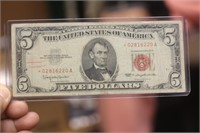 1963 $5.00 Red Seal Star Note