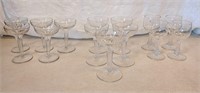 Set of 14 Wine and Champagne Glasses