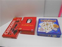 Checkers, Scattergories, and Sudoku Games