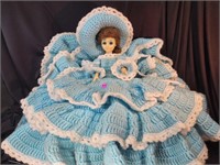 vmt. bed doll with hand made dress