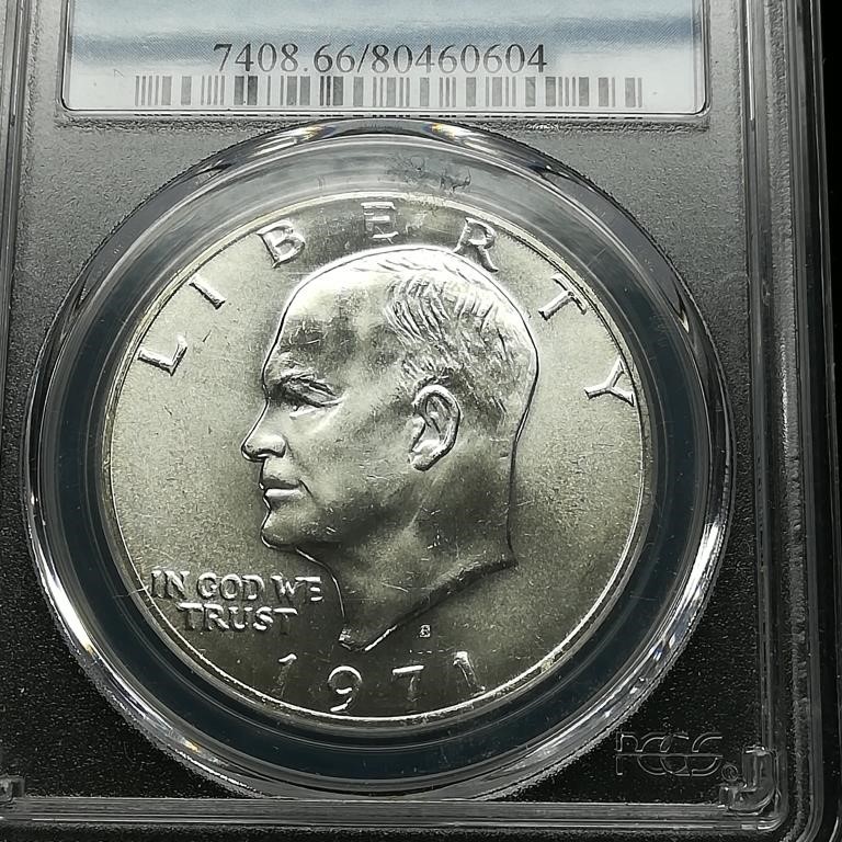 1971 S Eisenhower $1 MS66 PCGS Silver