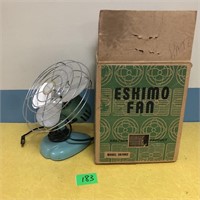 Vintage Eskimo Fan with Original Box
