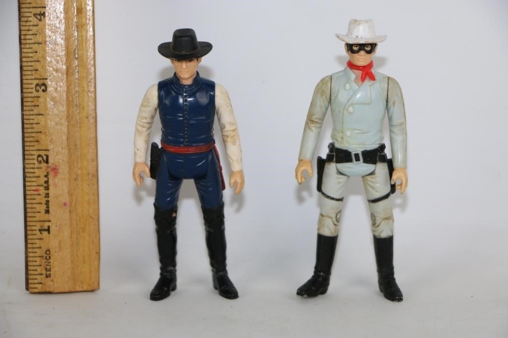 Vtg Lone Ranger & Butch Cavendish Action Figures