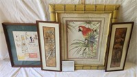 Various Pictures, 50's Framed Miller Ad, Mirror