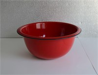 Vintage Enamelware Red Bowl