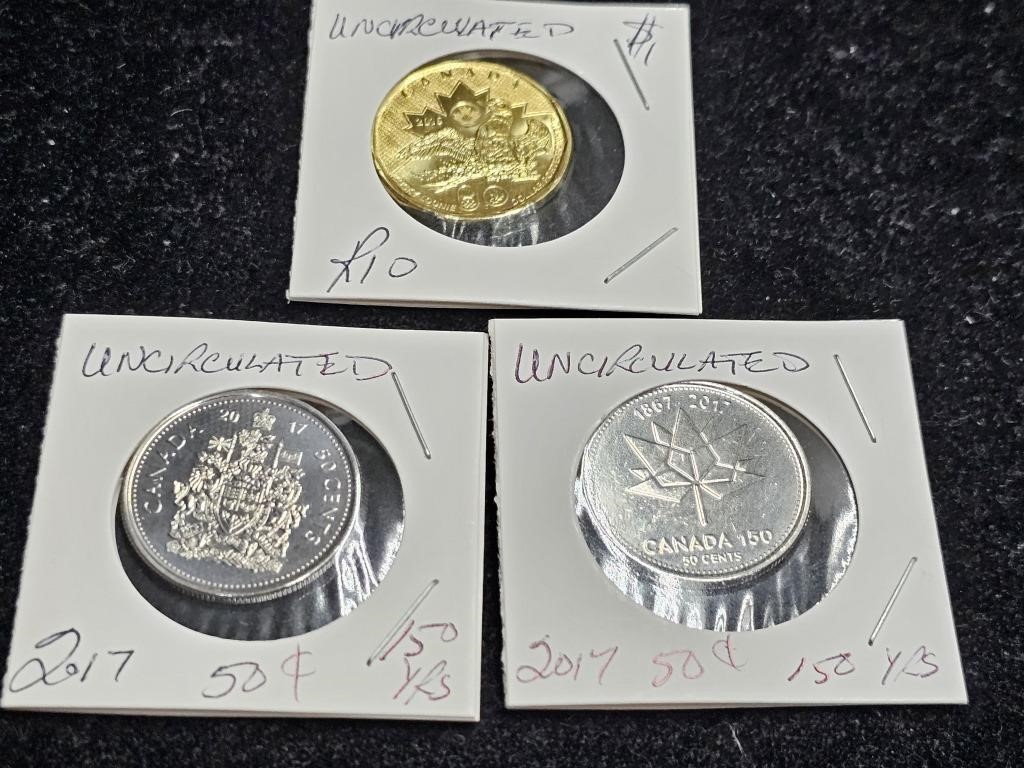 CS UNCIRCULATED Canadian Collectors COINS