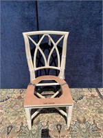 Bamboo & Rattan Dining Side Chair Unfinished