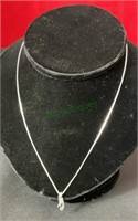 Jewelry - 18 inch sterling box necklace with four
