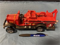 Cast iron fire truck