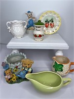 Shabby Chic Decorative Ceramics Lot