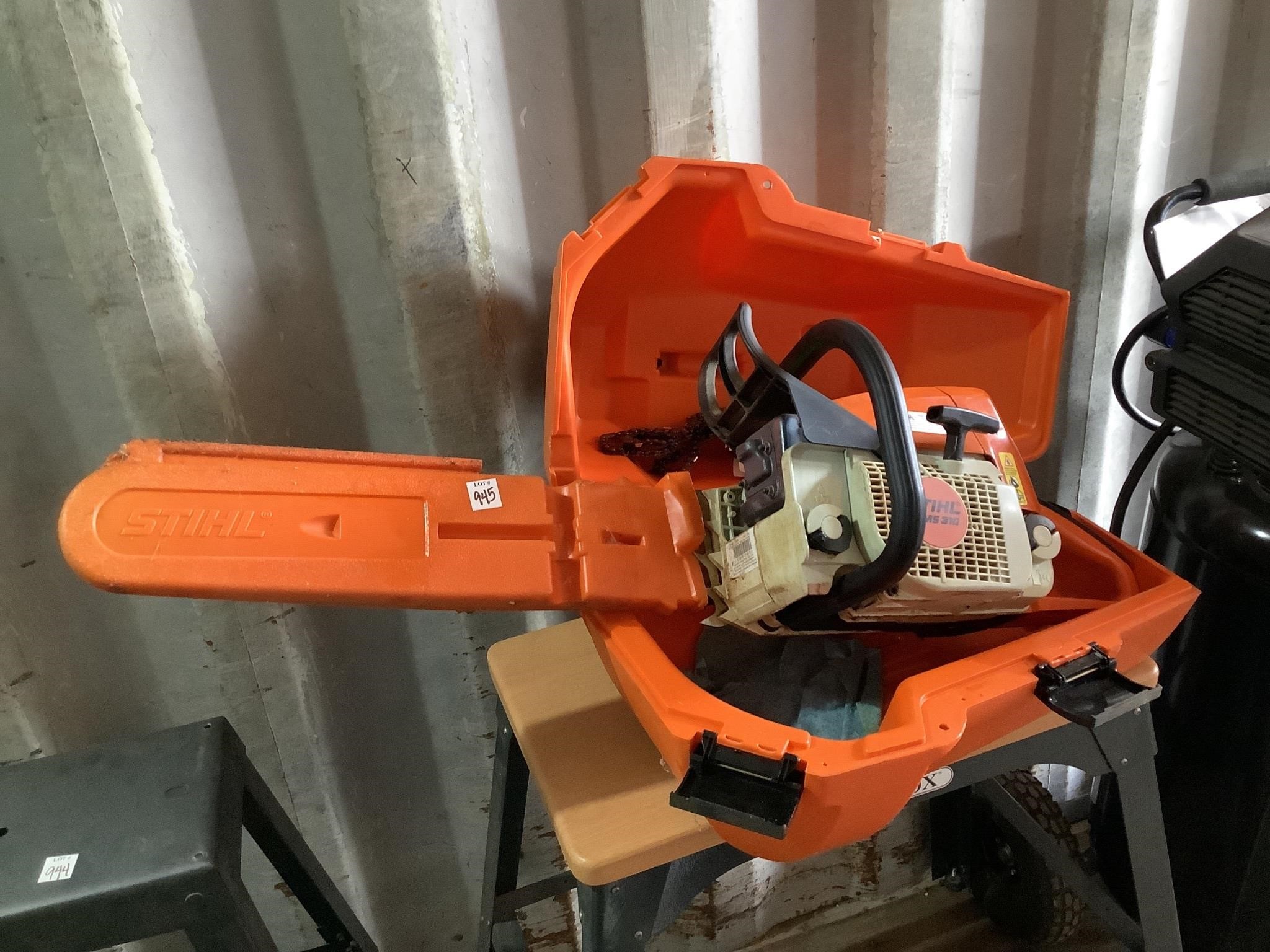 Stihl MS310 Chainsaw, Case & Extra Chains