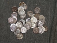 40 Roosevelt Silver Dimes 1964 & Earlier