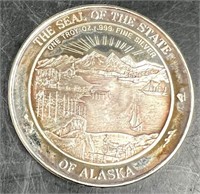 Alaska 1 Oz Silver Kenai Bicentennial Coin