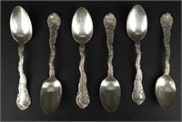 Lot of 6 Antique Towle Sterling Silver Spoons
