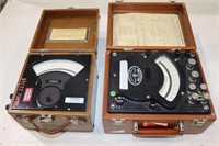 (2) ANTIQUE TEST METERS