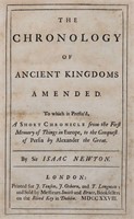 Isaac Newton's Chronology of Kingdoms, 1728