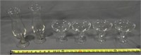 2 Classic Clear Hurricane Glasses, Set of 4