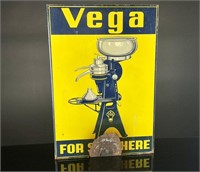 Vega Cream Separator Double Sided Flange Sign