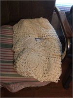 Round Crocheted Table Cloth