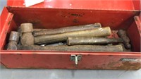 Red Tool Box With Assorted Tools