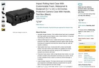 FB3165  Impact Rolling Hard Case 21.7 x 14 Blac