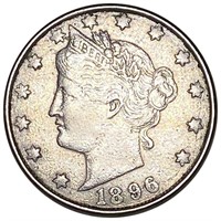 1896 Liberty Victory Nickel LIGHTLY CIRCULATED