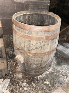 Large barrel that was used to make and storage