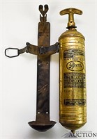 Antique Brass Pyrene Hand Fire Extinguisher