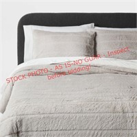 Threshold Faux Fur Comforter Set, Full/Queen